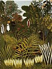 Henri Rousseau Exotic Landscape painting